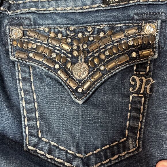 Miss Me Jeans Womens Mid Rise Skinny Style JP5489S4 Size 29 EUC - Picture 5 of 12